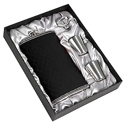 LHD HOME Flask For Men,350ml/12oz Hip Flask, 304