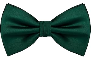 Branduce Mens Solid Color Adjustable Pre-tied Bow Tie for Men Party Wedding