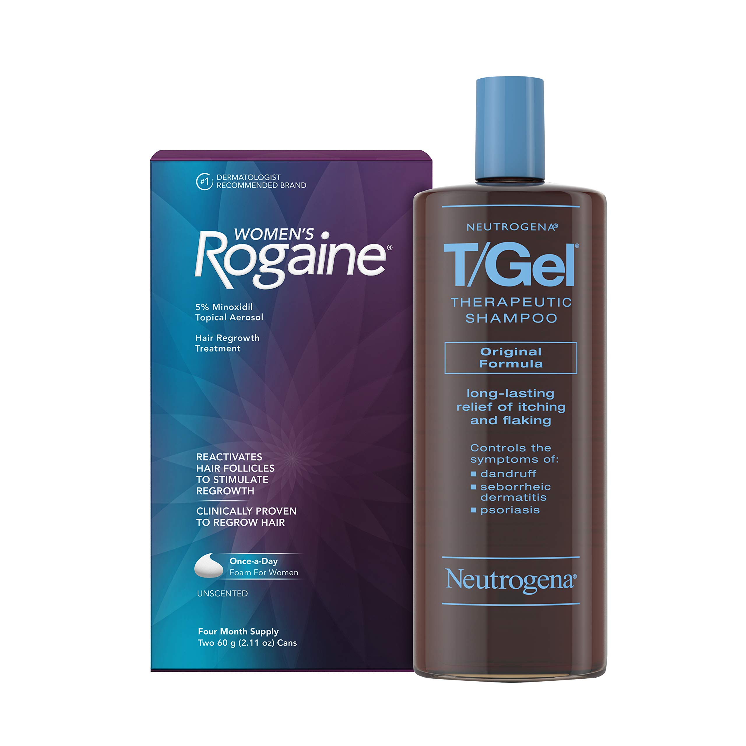 Women's Rogaine 5 Minoxidil Foam Topical Treatment for Hair Regrowth