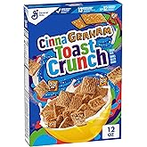 Cinnamon Toast Crunch Cinnagraham Breakfast Cereal, Whole Grain, 12 oz | Graham Cracker Flavor, Cinnadust Cinnamon Sugar, Crunchy Squares, 12 Vitamins &amp; Minerals