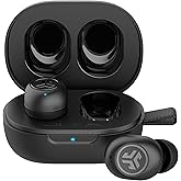 JLab JBuds Mini True Wireless Bluetooth Earbuds + Charging Case, Charcoal Black, IP55 Sweat and Dust Proof, Bluetooth Multipoint, Be Aware Audio, 3 EQ Sound Settings, Crystal Clear Calls