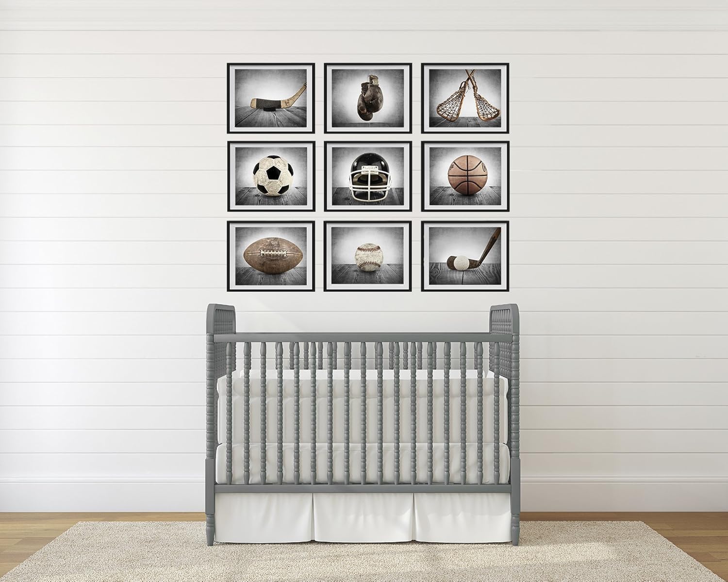 vintage sports decor for nursery