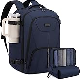 LOVEVOOK Travel Carry on Backpack for Men Women,Expandable 40L Extra Large Travel Laptop Backpack,Water Resistant Durable TSA Airline Approved Business College Carry on Bag Fit 17 Inch Computer,3 Pcs