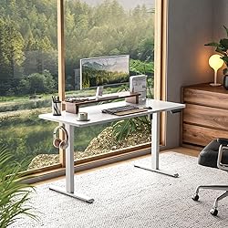 Veken 55 Inch Large Electric Standing Desk,Sit to