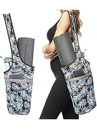 Ewedoos Yoga Mat Bag with Large Size Pocket and Zipper Pocket, Fit Most Size Mats