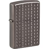 Zippo Lighter: Armor Deep Carved Tire Tread - Black Ice 46888