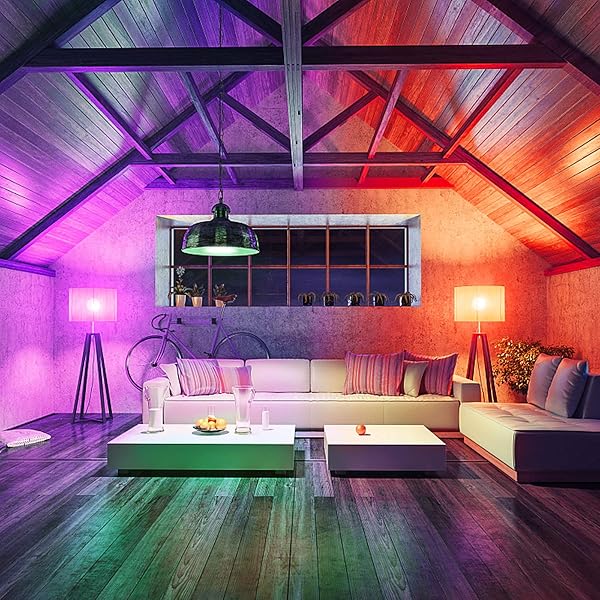 MMcRRx Alexa Smart bombilla led E27 bombilla led wifi inteligente Compatible con Alexa Google Home Echo 850 LMluces clidas Cambio de color con control de aplicacinregulableno requiere entrada