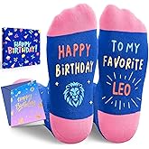 HAPPYPOP Zodiac Gifts Birthday Gifts for Women Men - Astrology Constellation Horoscope Gifts, Fuzzy Space Galaxy Socks Teens