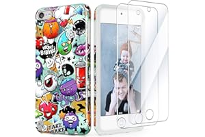 iPod Touch 7th Generation Case with 2 Screen Protectors, IDWELL Slim Anti-Scratch Flexible Soft TPU Bumper Protective Case fo