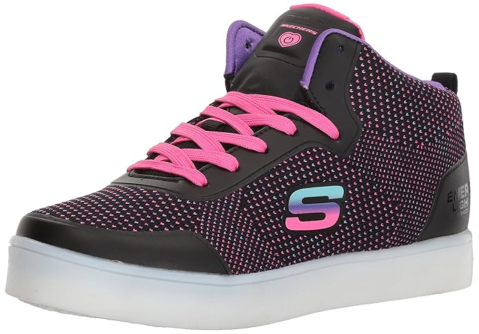Skechers Mädchen Energy Lights-Knit Glitz Hohe Sneaker