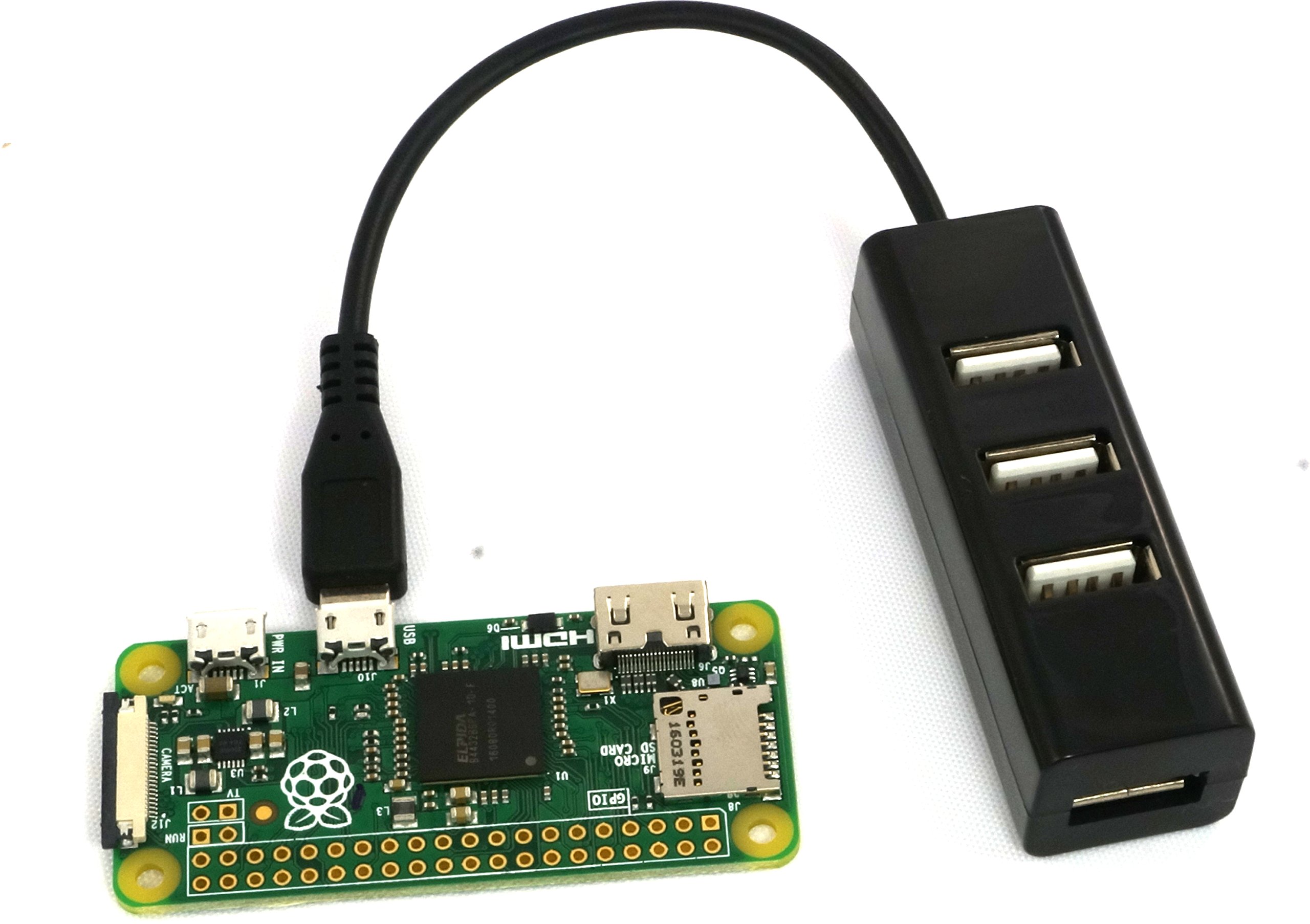 Mua LoveRPi MicroUSB to USB 4 Port Black OTG Hub for Raspberry Pi Zero ...