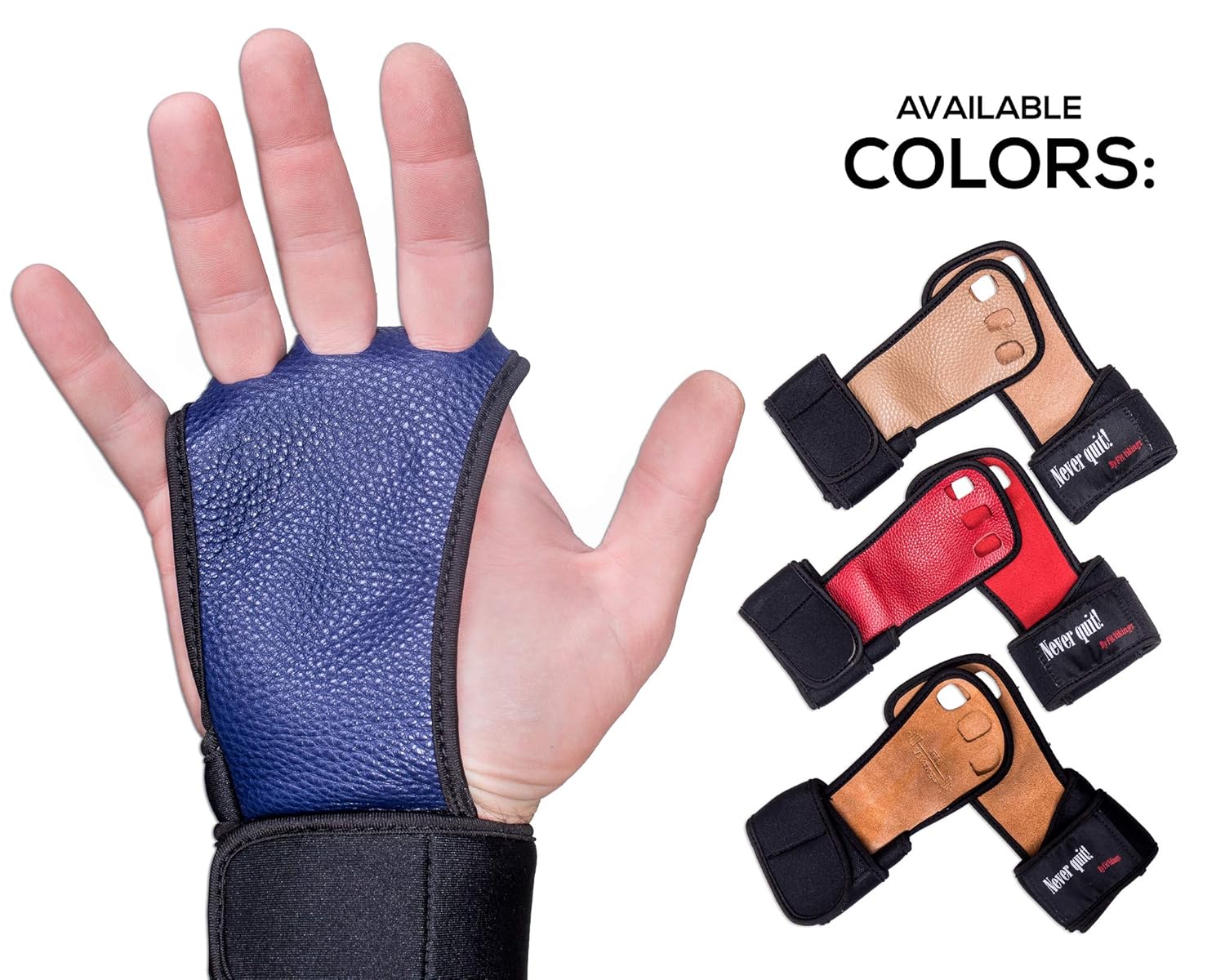 Crossfit Gloves and Gymnastics Grips - Workout Gloves with Wrist Support - Weight Lifting Gloves from Natural Leather - Gym Gloves for Cross Training - Hand Grips for Fitness- Fits Men and Women