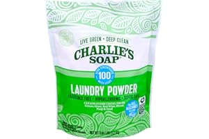 CHARLIE'S SOAP Charlie’s Soap Laundry Powder (100 Loads, 1 Pack) Fragrance Free Hypoallergenic Plant Based Deep Cleaning Laundry Powder – Biodegradable Eco Friendly Sustainable Laundry Detergent
