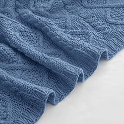 Homiest Cable Knit Throw Blanket and Pillow