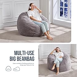 Hobestluk 3ft Bean Bag Chairs for Adults Large