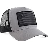 Urban Effort Snapback Trucker Hat | Breathable Mesh Baseball Cap for Men & Women Adjustable Fit American Flag Hat for Casual