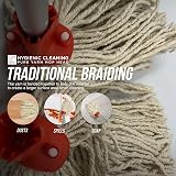 TDBS Red Cotton Mop Heads Replacement, 12 PY, Self Threading Socket, Pack of 10 view 5