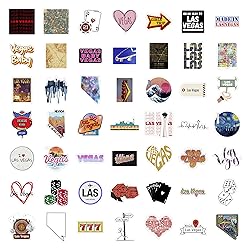 100Pcs Las Vegas Stickers for Water Bottle and