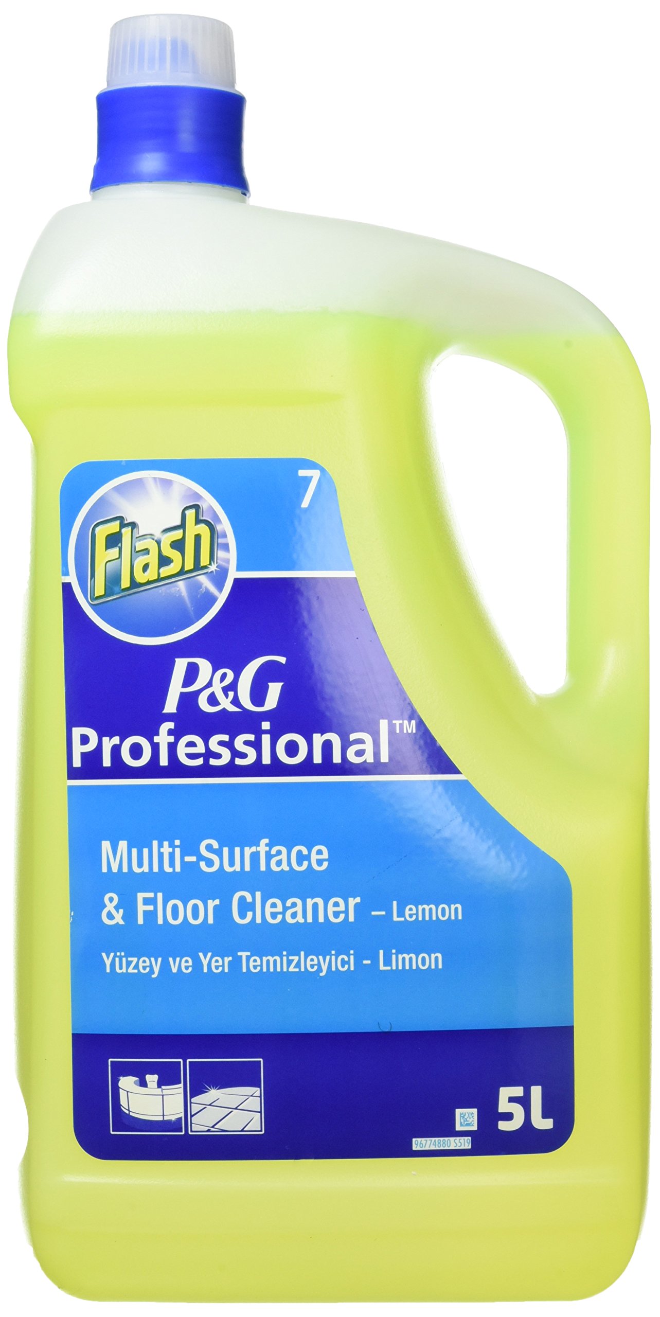 Flash 845234 All Purpose Cleaner for Washable Surfaces 5 Litres Lemon Fragrance Ref VPGFLL5