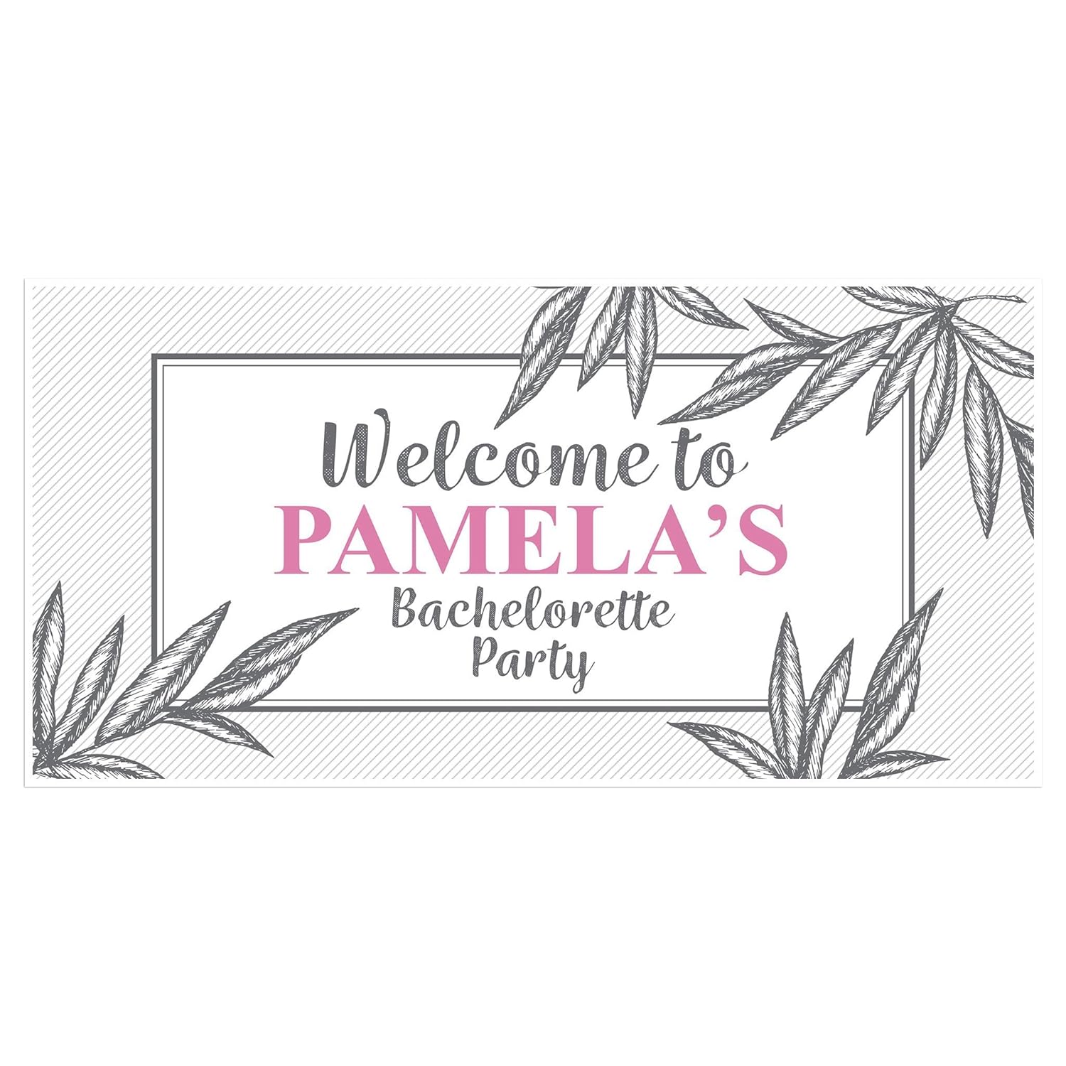 Amazon Com Welcome To Bachelorette Party Leaves Banner