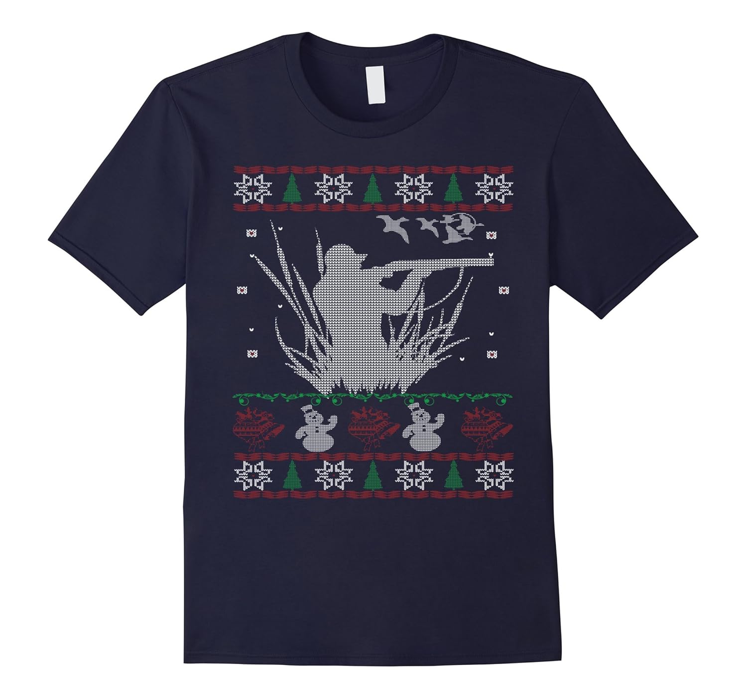 Duck Hunting Ugly Christmas Sweater Holiday T-shirt-ANZ