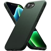 Ringke Onyx for iPhone 17e Case and iPhone 16e Case [Feels Good in The Hand] Oil &amp; Dirt Resistant, Individual Lens Covers for Cameras, Non-Slip Enhanced Grip Lightweight Cover - Dark Green