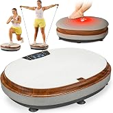 Lifepro RelaxaVibe 4D Vibration Plate Exercise Machine with 60 Speeds | Heated Ottoman Cover, 3 Motors, Bluetooth Speaker, Calorie Tracker &mdash; Vibration Plate for Lymphatic Drainage &amp; Muscle Toning