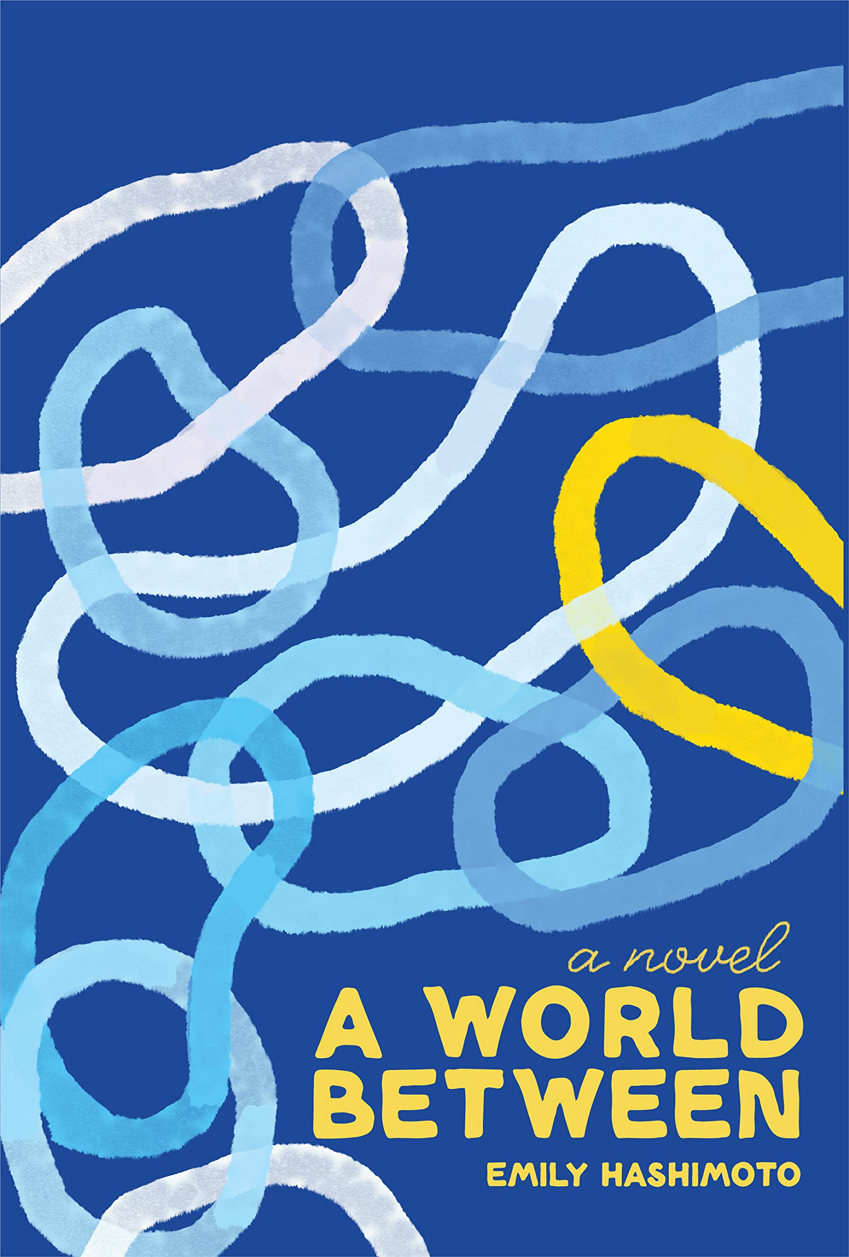 A blue book cover with light blue lives