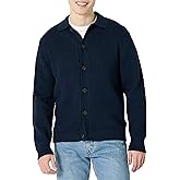 Amazon Essentials Men's Relaxed-Fit Collared Cardigan Sweater