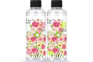 YIEHO Epoxy Resin, Crystal Clear Art Casting Resin and Hardener Hard No Yellowing Resina Epoxica Transparente Perfect for Jewelry Making, DIY, Molds, Crafts 16oz(1:1)