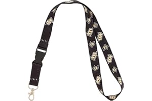 Desert Cactus University of Central Florida Lanyard Knights UCF Car Keys ID Badge Holder Keychain Detachable Breakaway Snap Buckle (Black Lanyard 1 New Branding)
