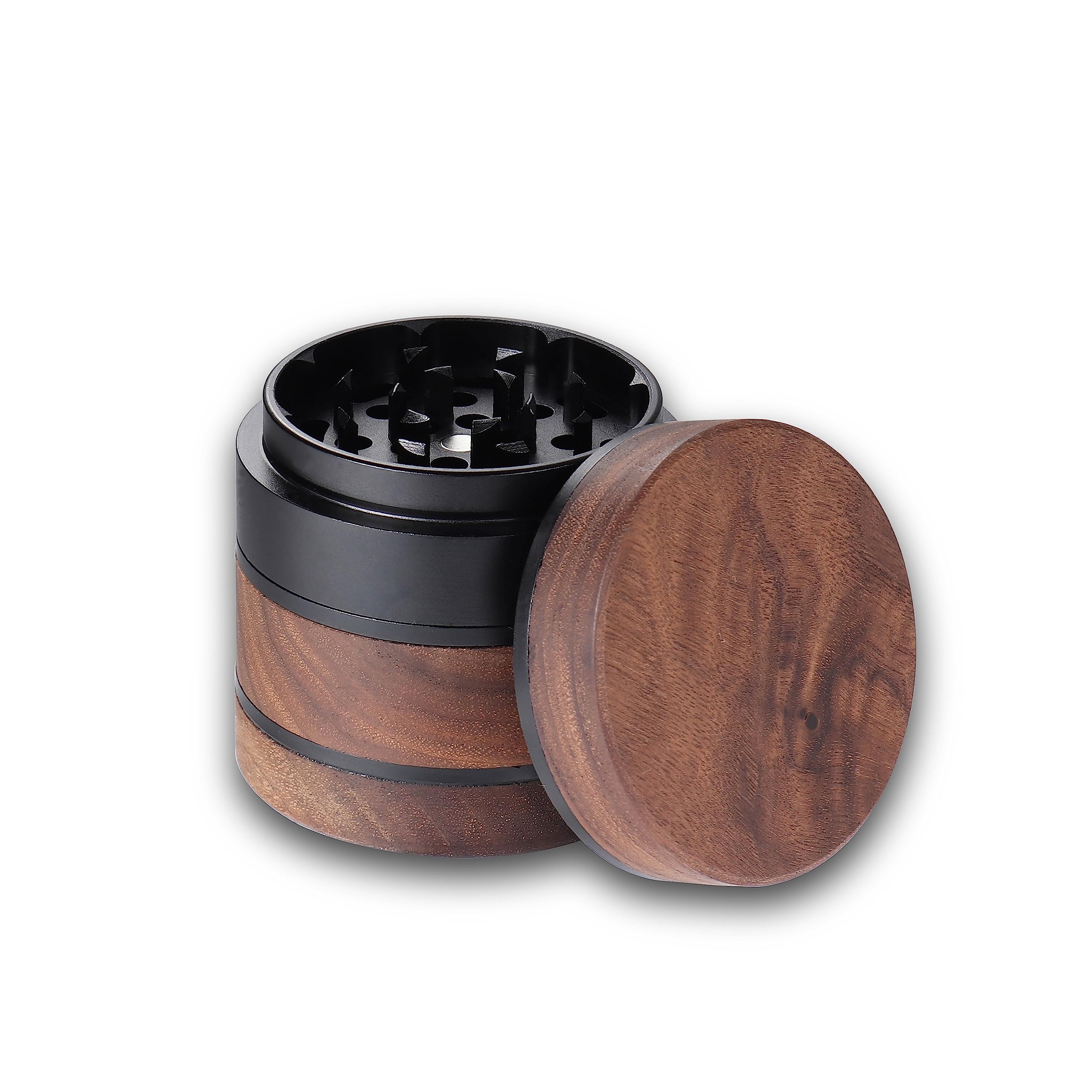 Black Wooden Spice Grinder 2.5