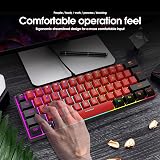 Snpurdiri 60% Wired Gaming Keyboard 61 Keys True RGB Backlit Ultra-Compact view 6