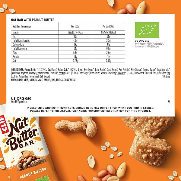 CLIF BAR 436883 NUT BUTTER FILLED PEANUT BUTTER ENERGY BAR