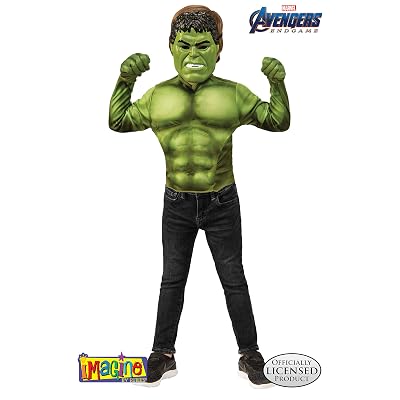 Poings Gamma De Hulk Marvel Avengers - 2 Gants Pour Enfants 4 Ans Et Plus - Jeu De Rôle Et Combat