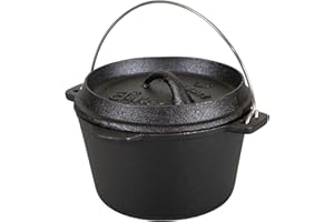 Stansport 1 QT Pre-Seasoned Cast Iron Dutch Oven Flat Bottom (16016)