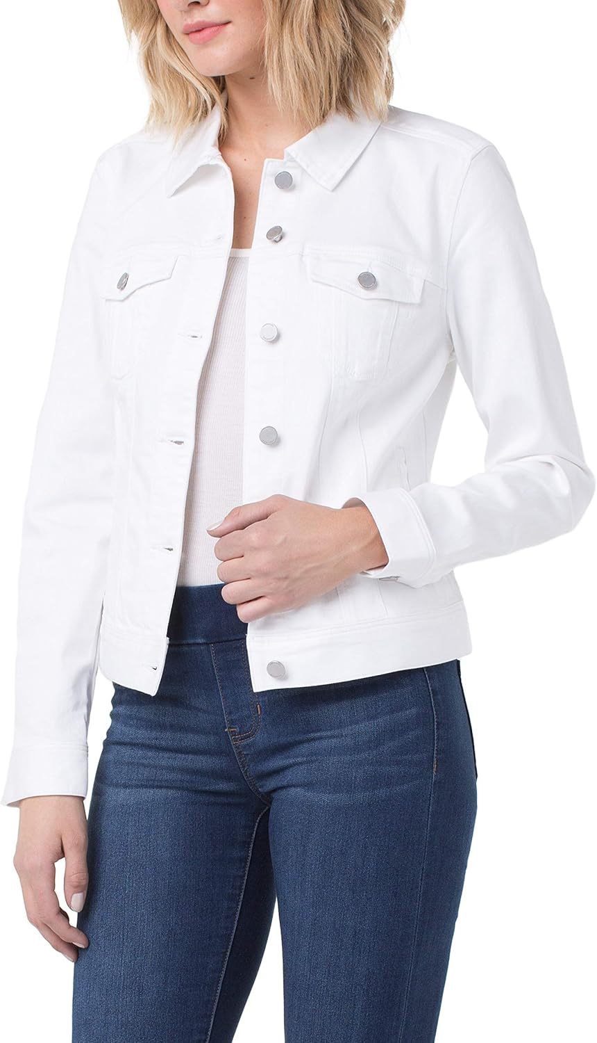 liverpool high low denim jacket