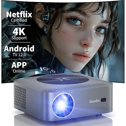 Projector 4K with Android 12.0 4GB RAM 32GB ROM, [Digital Focus ...