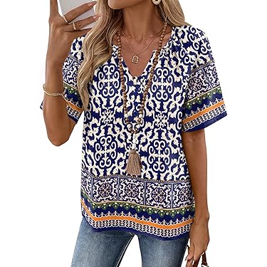 Amazon Best Sellers: Best Women's Blouses & Button-Down Shirts