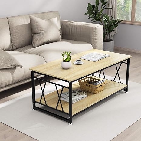 wallpapers Modern Industrial Style Coffee Table coffee table 47 inch cocktail tables living room center tables with storage shelf modern industrial style rectangular wood grain coffee accent table