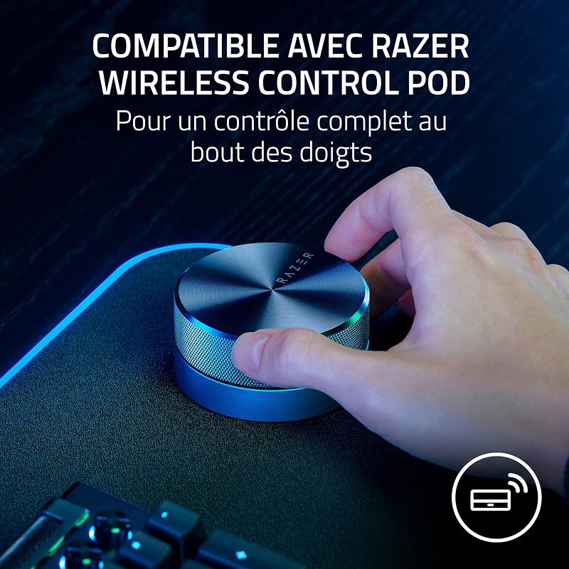 Nommo V2 Pro - Enceintes Gaming 2.1 à Large Bande pour PC avec Caisson de Basses Sans Fil (Haut-Parleurs Large Bande de 3 Pouces avec Bouchons de Phase en Aluminium, THX Spatial Audio) Noir