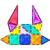 PicassoTiles Travel Size Series Magnet Building Blocks Toy Set mini Diamond Magnetic Construction Block Sensory Toys Preschool Toddler Boy Girls Age 3+ STEM Educational Learning Kit Pretend Play PTM13
