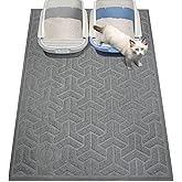 UPSKY Cat Litter Mat, XL Litter Trapping Mat Soft on Kitty Paws, Large Litter Box Mat 35" x 47" Scatter Control for Indoor Ca