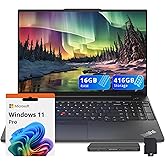 Lenovo ThinkPad 16" WUXGA Laptop, Intel i5-1335U, 16GB RAM, 416GB Storage (256GB SSD+160GB Docking Station Set), Intel Iris X