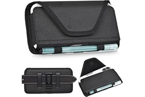 COANJIUO Holster for Belt, for iPhone Pro Max and Plus Edition - (16 15 14 13 12 11) Carrying Holder with Clip (Fits Phone with Case), XL-Black