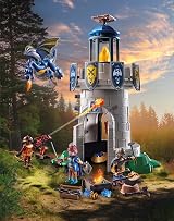 Playmobil Knight's Tower with Blacksmith and Dragon 89 pieces 3 figures view 3