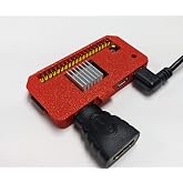 Compact Raspberry Pi Zero and Orange Pi Zero 2W, Protective Case (Red)