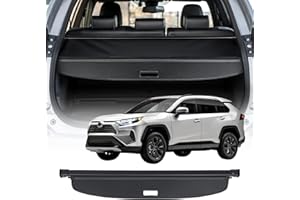 VEVOR Cargo Cover for 2019-2024 2025 Toyota RAV4 Accessories, Carbon Fiber Texture Retractable Trunk Cover for Toyota RAV4 5-Seater, Anti-Peeping Luggage Privacy Shield and Security Shade