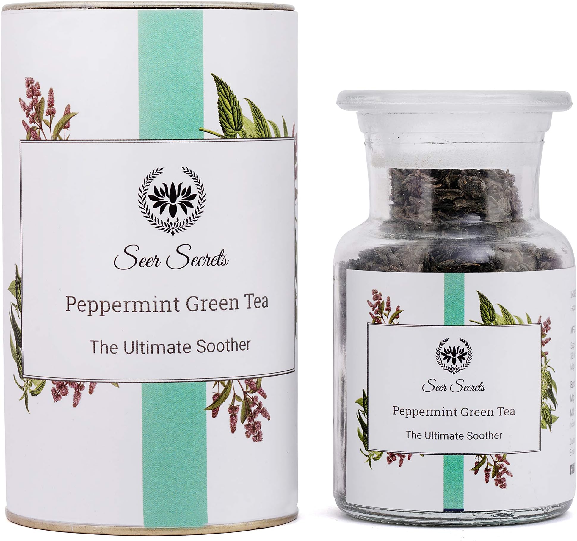 Seer Secrets Darjeeling Green for Good Digestion | Immunity Boosting Herbal Tea - 50 Gm (Peppermint)