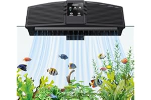 PAIZOO Aquarium Chiller Fan, Fish Tank Cooling Fan with 3 Speed Modes Aquarium Cooler Water Chiller for Axolotl Betta Fish Ac